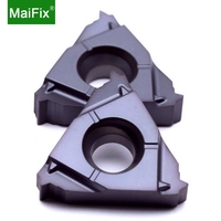 Maifix 16IR 100ISO Lame pour outils de tournage CNC, porte-outil fileté, plaquettes de tournage et de filetage en acier, carbure de tungstène 60 degrés HRA91