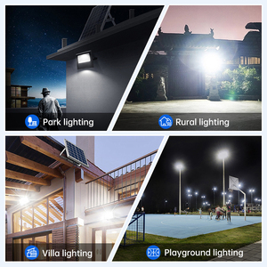 <span class=keywords><strong>Projecteur</strong></span> LED <span class=keywords><strong>Solaire</strong></span> d'Extérieur Professionnel 60W/100W/200W Blanc Chaud Haute Luminosité avec Télécommande en ABS pour Jardin Extérieur - Product Image 5