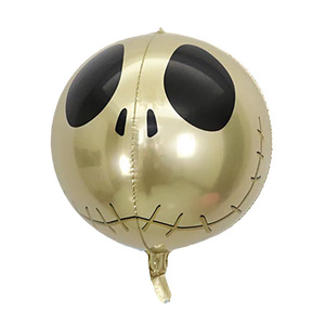 Palmy nouveauté Halloween fête décoration 4D feuille ballon 22 "Halloween crâne citrouille tête globe oculaire flottant <span class=keywords><strong>vide</strong></span> feuille boule - Product Image 5