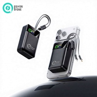 Batterie externe promotionnelle en gros 30000mAh avec câbles doubles intégrés, mini chargeur rapide 65W PD compatible TSA pour ordinateur portable, logo personnalisé Type-C