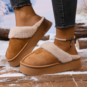 Pantofole da Donna per <span class=keywords><strong>Casa</strong></span>, <span class=keywords><strong>Ciabatte</strong></span> Moda in Pelliccia, Pantofole Morbide e Pelose per Interni, Pantofole Casual Invernali da Donna all'Ingrosso - Product Image 2