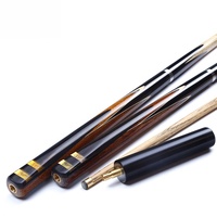 Tongkat Snooker Kayu Ash Buatan Tangan Harga Murah 57 Inci Tongkat Biliar Snooker 3/4-pc dengan Ekstensi