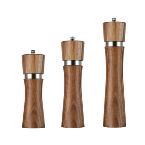 Set macina sale e pepe Premium in legno massello macinapepe e sale colorato manuale per pentole da cucina - Product Image 1