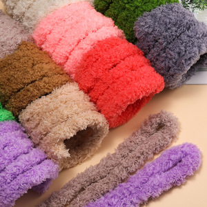 Limpiador de tuberías de aluminio con forro de coral, 2 cm x 1 m de largo, tira de felpa para manualidades DIY, material de hilo de tamaño pequeño - Product Image 1