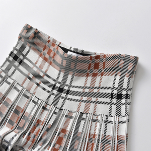 Fabricante de Prendas de Punto, Falda Casual de Verano para Mujer, Cintura Alta, <span class=keywords><strong>El</strong></span>ástica, Plisada, Personalizada - Product Image 5