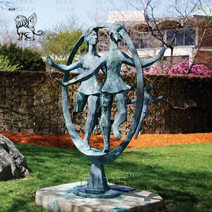 BLVE Décoration Nature Taille Art Moderne Métal Laiton chasse Godness Statues Femme Bronze <span class=keywords><strong>Artemis</strong></span> Sculpture - Product Image 3