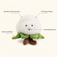 Peluche de chou-fleur, jouet en peluche doux, poupée réaliste et mignonne pour enfants, cadeau de crèche, décoration de la maison, rembourrage en coton PP