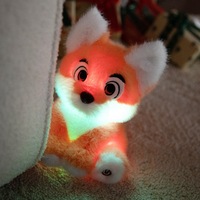 Fabricant de jouets en peluche LED personnalisés Fox Jouets en peluche pour bébés Cadeaux d'anniversaire Oreillers de lit Jouets pour le coucher