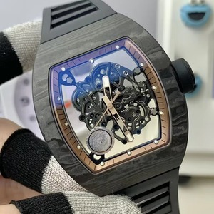 Montre Homme Série Luxe Moderne Squelette Mécanique Automatique Boîtier en Fibre de Carbone Composée Étanche Lumineuse Tendance Sportive 2026 - Product Image 3