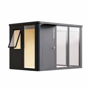 Cocovia – Fournisseur Direct – Cabine Modulaire Préfabriquée Moderne <span class=keywords><strong>en</strong></span> Alliage d'Aluminium à Montage Facile pour Bureau <span class=keywords><strong>de</strong></span> <span class=keywords><strong>Jardin</strong></span> ou Pod - Product Image 2