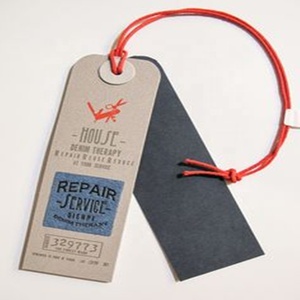 Tùy chỉnh tái chế giấy sang trọng treo tag UV in logo dập nổi trang phục treo thẻ & nhãn cho quần áo sang trọng/Túi/Giày - Product Image 4