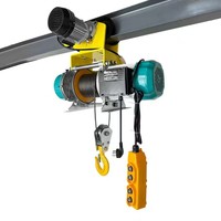 Palans électriques multifonctionnels sans fil à commande à distance pour levage, traction et positionnement, avec câble en acier anti-rotation, 220V 380V 750kg/1500kg