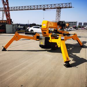 Alta calidad China 3 Ton Spider <span class=keywords><strong>Crane</strong></span> <span class=keywords><strong>Mobile</strong></span> Track Cranes Spider Mini con Fly Jib Lifing Glass Interior Precio barato - Product Image 2