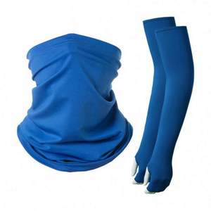 Ensemble de protection solaire sportif : Turban cycliste en soie glacée, manchon respirant à séchage rapide pour l'été, et cache-bras de pêche - Product Image 2