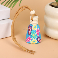 Bouteilles diffuseurs d'huiles essentielles en verre souple coloré de 8 ml et 15 ml, imprimées à l'écran, avec bouchons à vis en bois de forme carrée ou personnalisée, pour voiture