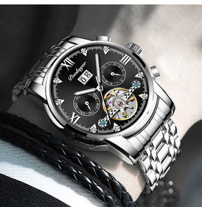 POEDAGAR 1402 Montre mécanique automatique pour homme, étanche, de qualité supérieure, multifonctionnelle, montre de luxe pour homme - Product Image 4