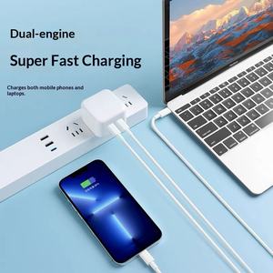 Chargeurs 35W à double port USB-A et Type-C, norme britannique, charge rapide PD pour iPhone et téléphones mobiles Samsung - Product Image 1
