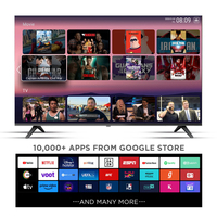 Téléviseur 43 pouces Smart TV 1080P LED Full HD Système Android WiFi USB Écran plat QLED TV pour chambre à coucher Hôtel Usage domestique