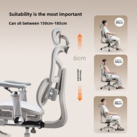 Chaise de Gaming Ergonomique Confortable pour Ordinateur, Bureau à Domicile, Étude, Conférence, avec Dossier en Maille PP, Base 5 Étoiles, Style Chinois, Réglable en Hauteur