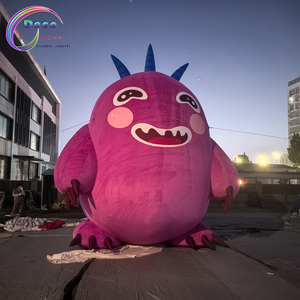 Costume de mascotte gonflable géant violet personnalisé, <span class=keywords><strong>personnage</strong></span> monstre animal gonflable pour défilé et promotion d'événements - Product Image 3