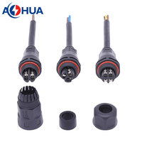 Connecteur de câble électrique étanche IP68 35A Power Over Molded M23 3 broches