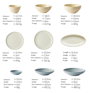 Juego de Vajilla de Cerámica Mate en Colores Pastel Morandi, Juego de Platos y Tazones de Porcelana con Plato Ovalado <span class=keywords><strong>para</strong></span> Hogar, Hotel, Restaurante - Product Image 6