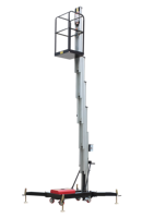 Plateforme élévatrice hydraulique verticale portable pour une personne, petite plateforme de travail aérien pour entrepôt