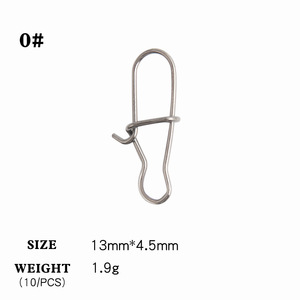 Accesorios de Pesca Luya para Exteriores, Anillas en Forma de Ocho de Acero Inoxidable, Cuatro Tamaños, Reforzadas, con Broches Giratorios - Product Image 6