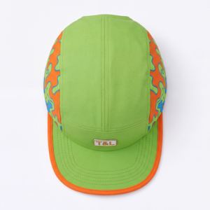 Casquette Trucker 5 Panneaux Ajustable en Cuir Végétalien et Toile, Imperméable, Protection Solaire Sportive, Commande en Gros OEM, Gorras - Product Image 6