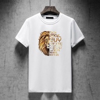 T-shirt Homme Personnalisé Haut de Gamme 420g Streetwear Gothique avec Motif Géométrique Toile d'araignée, Pull Lourd 555