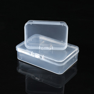 Rectangular Flip Top Storage Box 12.5cm X 10.2cm X 3.2cm With Lid For Batteries Chips Electronics Tools Stationery Fishing Gear - Product Image 3