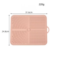 Tapis de drainage en silicone antidérapant rectangulaire pour ustensiles de cuisine écologiques