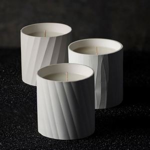 Vela Aromática de Cerámica con Caja de Regalo Gris, Decoración Minimalista para el Hogar - Product Image 3