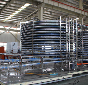 Energiesparende Industrielle IQF-Spiralfroster Schnellgefriermaschine mit Spiralförmigem Bandantrieb - Product Image 4