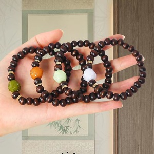 Beaded <b>Bracelet</b> 18mm <b>Ball</b> Shape Unisex Jewelry With Floral Design For Daily Wear - Product Image 1