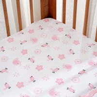 Ensemble de lit trois pièces rafraîchissant non irritant pour bébé motif de dessin animé mignon chaud respirant doux 100% polyester