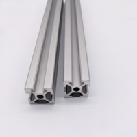 Profils d'extrusion en aluminium noir 20x20, profil en aluminium à fente en T 2020, profil en V