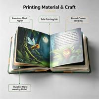 Service d'impression de livres d'histoires pour le coucher personnalisés en usine, livre d'histoires pour enfants illustré en couleur, création artistique personnalisée