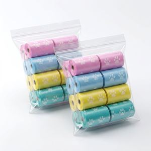 Accessoires pour chiens 2026, logo personnalisé, fabricant OEM, distributeur de sacs à déjections canines en plastique imprimé, sacs à déjections pour animaux de compagnie en HDPE - Product Image 1