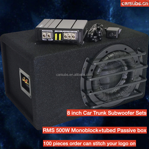 8 Inch Amplified <strong>Subs</strong> Class D Peak 1000W Car Subwoofer Ported <strong>Box</strong> with Monoblock for TOYOTA GMC FORD Chevrolet Pickup Truck Van