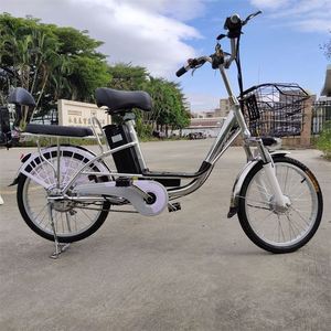 Vélo à roue à rayons de 20 pouces avec batterie au lithium 48V 12AH moteur sans balais 350W cadre en alliage d'aluminium intelligent électronique 2.125 pneus - Product Image 2