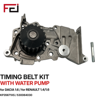 Kit de courroie de distribution KP15501XS KP35671XS 530064030 530009230 KTBWP4601 avec pompe à eau pour Dacia Renault 1.4/1.6L