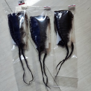 โปรโมชั่น $10.7 เส้นผมธรรมชาติ 13x4 ลูกไม้ติดหน้าผากพร้อมถักเปีย ผมแท้ 100% ขนาด 12-16 นิ้ว ถักเปียแบบขายส่ง - Product Image 6