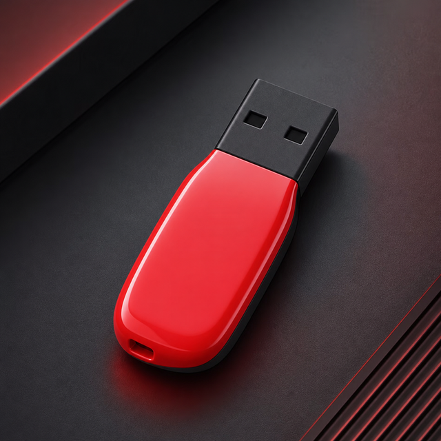 Red Black Mini USB Flash Drive Custom Logo 16GB 32GB 64GB Small Pen Drive Memory Stick Business Gift