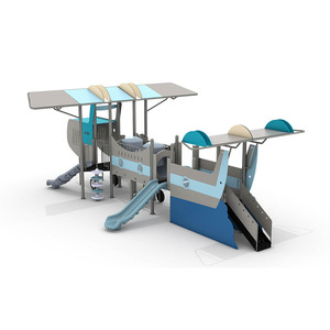 PE Board Kids Garden Play Set con <span class=keywords><strong>parque</strong></span> <span class=keywords><strong>infantil</strong></span> de escalada al aire libre, Tobogán y características del <span class=keywords><strong>parque</strong></span> de atracciones - Product Image 4