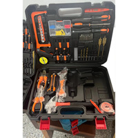 Ensemble de 102 outils en acier au carbone haute vitesse avec mallette rigide, clés mixtes, pour usage domestique/industriel, sans perceuse électrique, OEM