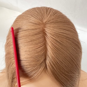5.5''*6.5'' Mono Base Handmade Hair <b>Toupee</b> Pieces Virgin Human Hair for Women - Product Image 4