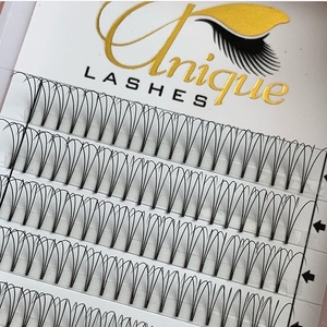 Ngắn Gốc Cơ Sở 2D 3D 4D 5D Premade Fan 0.10 Độ Dày 8Mm Để 18Mm Chiều Dài Nhiệt Ngoại Quan Khối Lượng Lash Khay Mở Rộng - Product Image 4