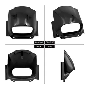 Couverture de carénage de phare ABS noir pour moto <span class=keywords><strong>Harley</strong></span> Softail Fat Bob FXFB FXFBS 2018-2023 Pare-brise avant - Product Image 3