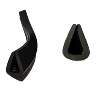 Joint d'étanchéité en caoutchouc EPDM profilé en U pour bords de verre, garniture de finition, anti-poussière, anti-insectes, insonorisant, découpe sur mesure